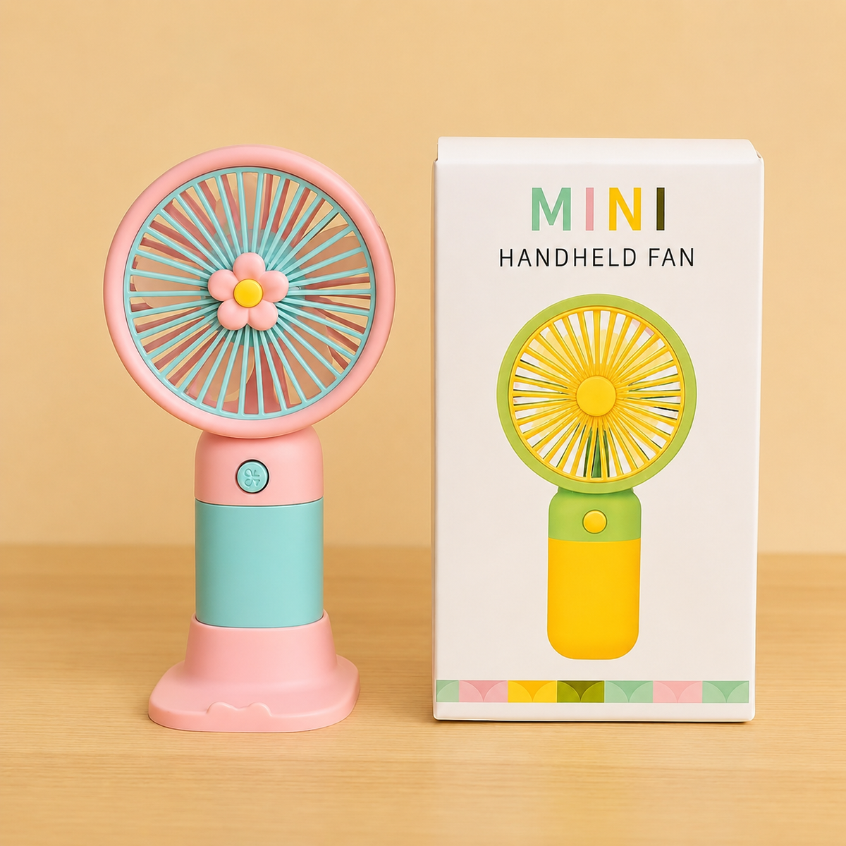 Mini Portable USB Rechargeable Fan – Handheld Cooling Fan for Kids & Travel